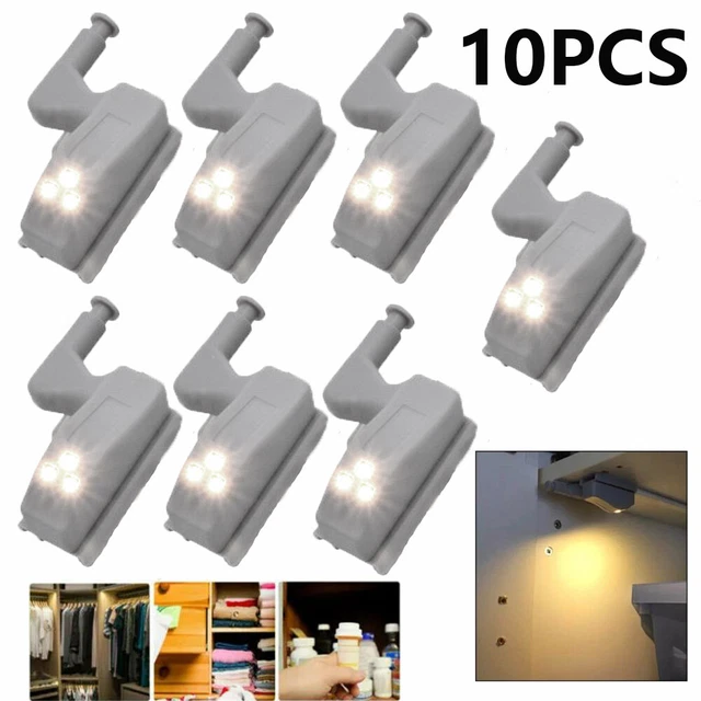 10PCS CUPBOARD Closet Wardrobe Door Inner Hinge Kitchen LED