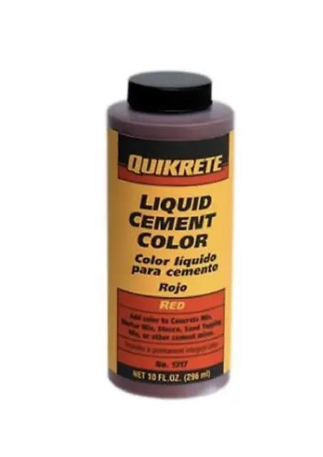 10 oz. Color cemento líquido rojo -1317-03 potenciador de tintes de concreto