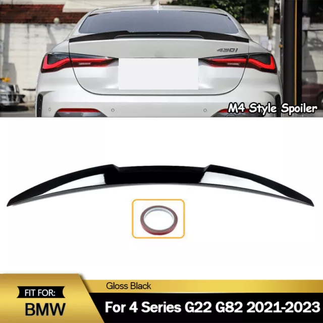 FOR 21-24 BMW G22 4 SERIES 430i G82 M4 CARBON FIBER TRUNK SPOILER WING-M4  STYLE