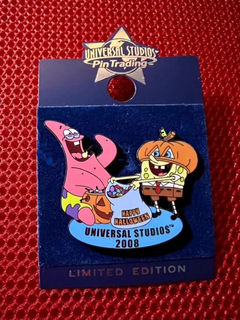Universal Studios Spongebob Squarepants Hockey CT Connecticut State Trading  Pin