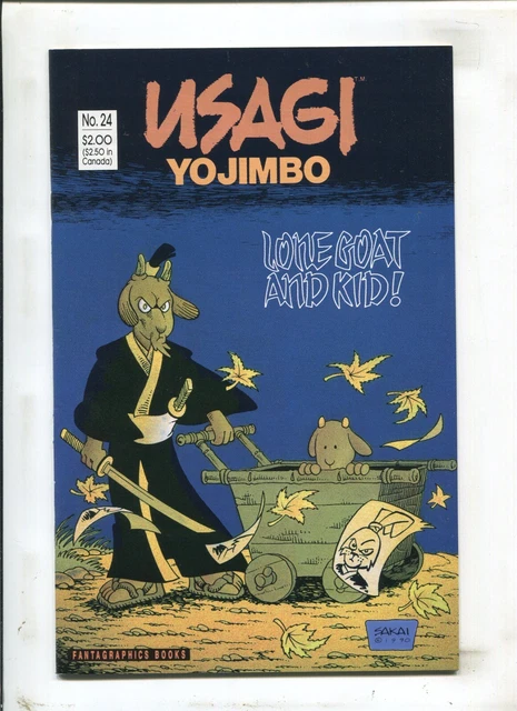 Usagi Yojimbo #24 - Stan Sakai Cover/Lone Wolf & Cub Cover (8.0) 1990