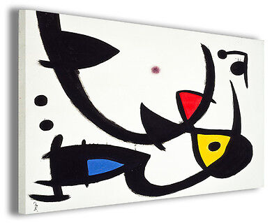 Quadri famosi Joan Mirò vol IX Stampa su tela arredo moderno arte design canvas 