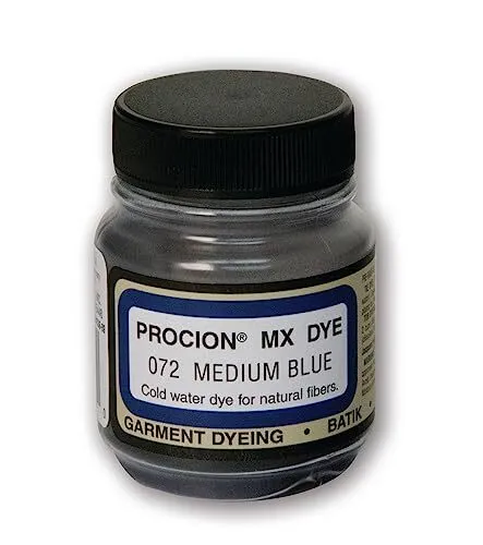 Tinte Jacquard Procion Mx - Rey Indiscutible de la Corbata 2/3 fl oz, azul mediano