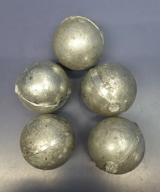 5 lbs. Zinc Ingot Sphere Ball 99% Pure for Plating, Castings, Lures, Smithing