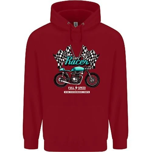 Felpa con cappuccio bambini biker a tutta velocità Cafe Racer 3