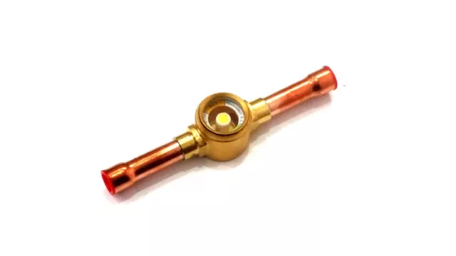 Refrigeration Brass 3/8'' Sight Glass - Solder Type - 605-0606 Rf605-0606