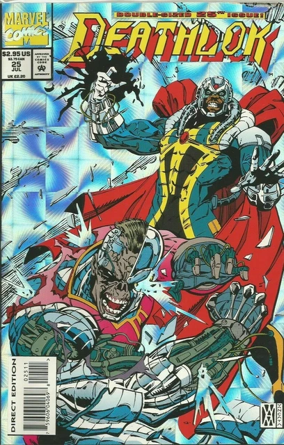 Deathlok #25 Holo Silver Foil Marvel Comics July Jul 1993 (VFNM)