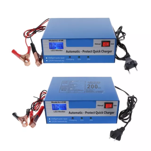 12V/24V Automatic Quick Battery Charger Intelligent Pulse Repair Truck Storage