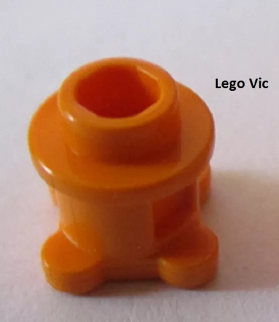 Lego 33286 Brick Round with Flower Edge Md Orange Belville 5837 MOC A78