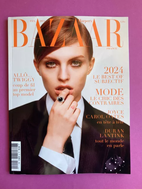 Harper's Bazaar France 10 février 2024 Paris Magazine Twiggy mode revue