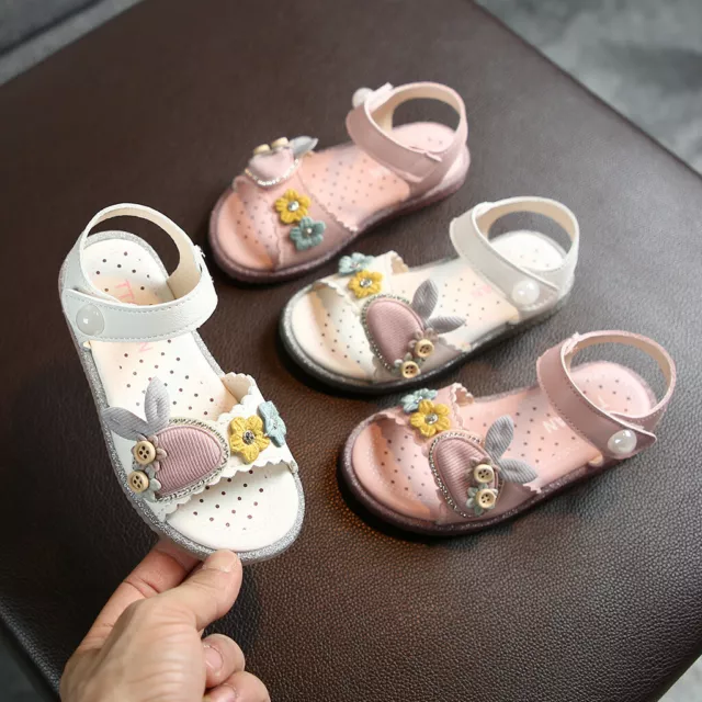 Toddler Infant Kids Baby Girls Cute Rabbit Soft Princess Shoes Beach Sandals