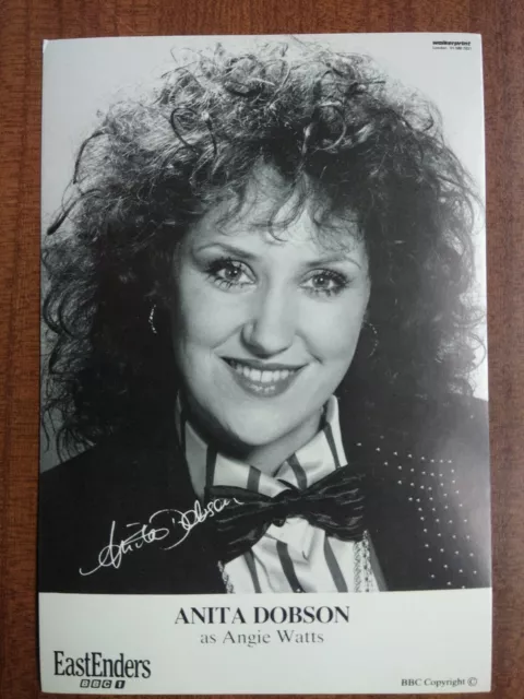 ANITA DOBSON *Angie Watts* EASTENDERS PRE-SIGNED AUTOGRAPH CAST CARD FREE POST