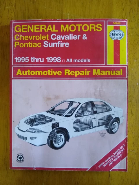 General Motors Chevrolet 1995-98 Cavalier, Pontiac Sunfire Auto Repair Manual