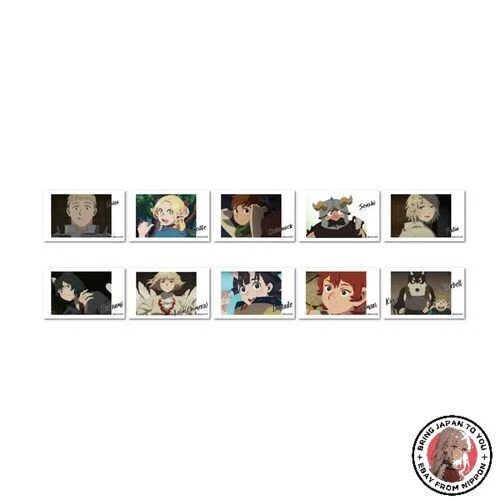 nuove-dungeon-meshi-trading-photo-cards-vol-1-10-pack-box-dal-giappone