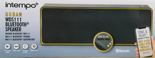 Intempo metallic shop curved speaker