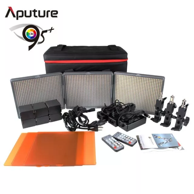 Aputure Amaran HR672WWS Kit 3 LED HR672KIT  Video Camera Light  Photography