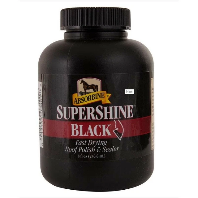 SUPERSHINE Esmalte y Sellador para Cascos NEGRO CABALLOS Y POTROS