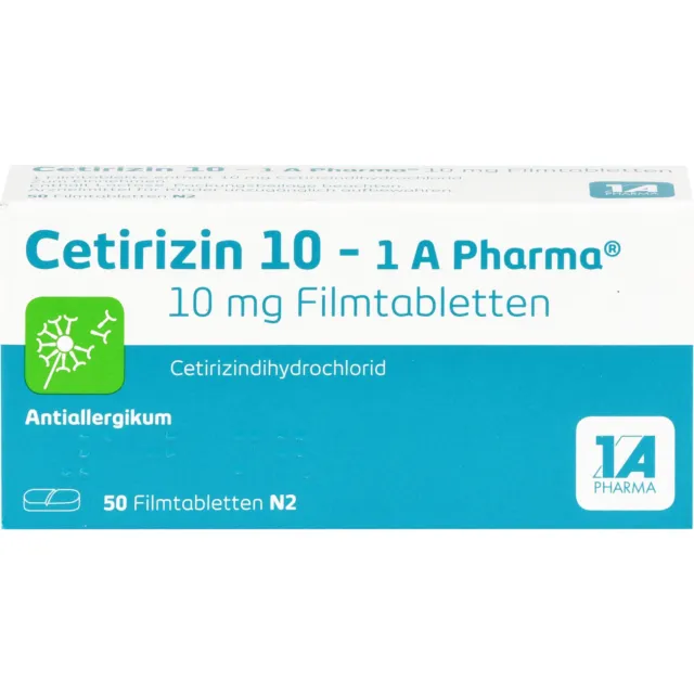1A Pharma Cetirizin 10 mg Filmtabletten, 50 St. Tabletten 3823630
