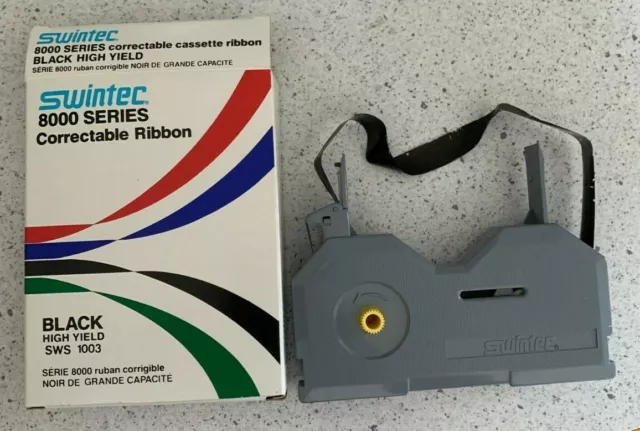 Swintec 8000 Series Correctable Ribbon Black