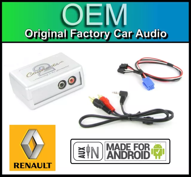 Renault Scenic Haut-Parleur Câble Autoradio Android Smartphone Lecteur Connexion