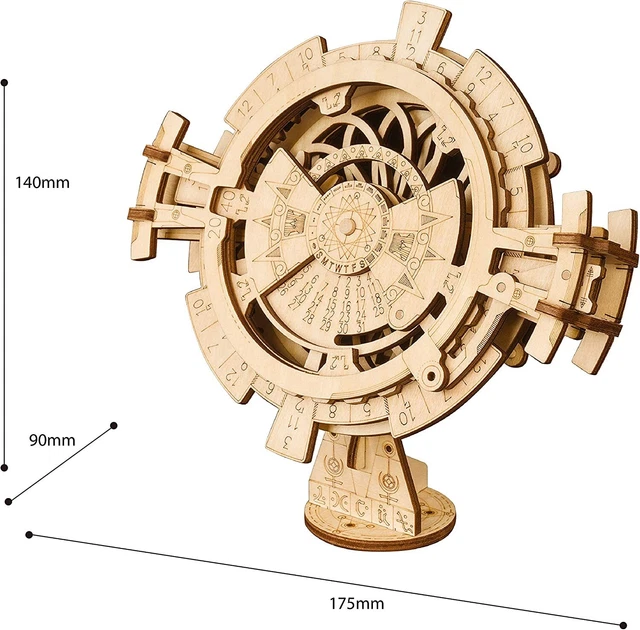 ROKR DIY 3D Wooden Puzzle Perpetual Calendar