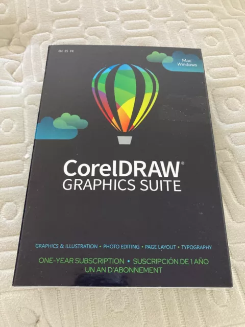 CorelDRAW Graphics Suite 2022/2023/2024, 1 year (latest version)　Box Product
