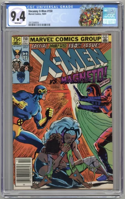 Uncanny X-Men #150 (1981) CGC 9.4 NM WP Newsstand 🔑 X-Men vs Magneto