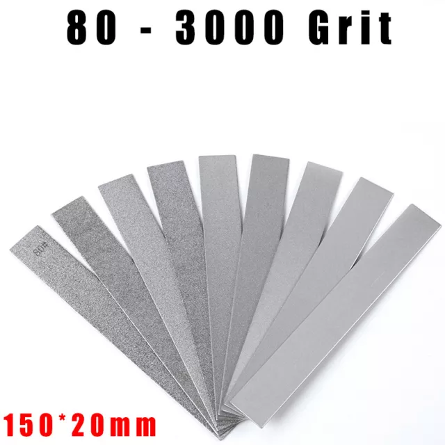 80 - 3000 Grit Diamond Sharpener Plate Stone Knife Polishing Grinding Whetstone