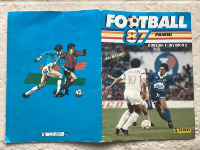 Album Panini Football 87 en images - France Division 1 et 2 complet.