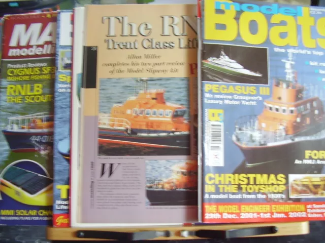Job Lot X 6 Model Boats Marine Modelling Mags With Rnlb Rnli  Lifeboat Articles
