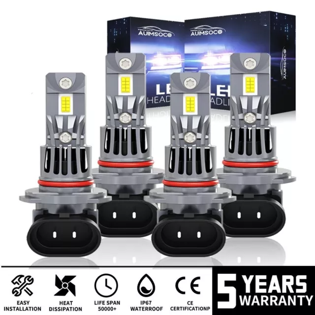 9005 9006 LED Headlight Bulbs Kit For Lincoln LS Sedan 4-Door 3.9L 2000-2002