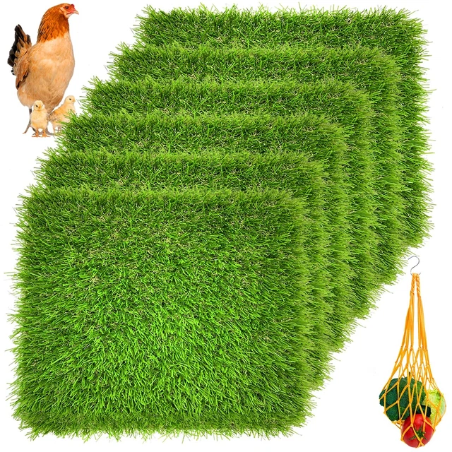 Irieiply 6+1 Pack 12&quote;x12&quote;x1.2&quote; Washable Chicken Nesting Pad...