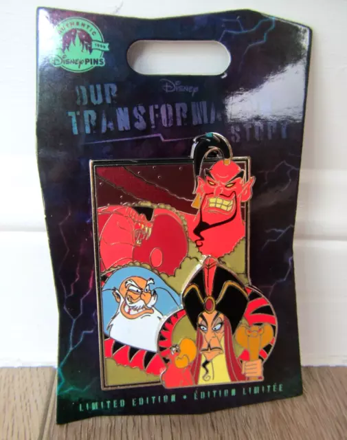 NEW DISNEY OUR Transformation Story Limited Edition Pin Aladdin Jafar ...