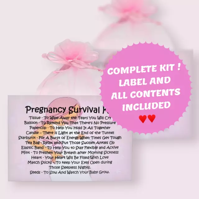 Pregnancy Survival Kit ~ Unique Fun Novelty Gift Card Keepsake Congratulations