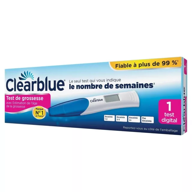Clearblue  1 Test De Grossesse Digital ❙ Simple ❙ Rapide ❙ Et 100% Fiable