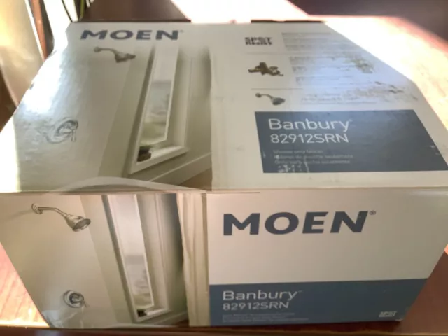 NEW Open Box Moen 82912SRN Banbury Shower Trim Only Brushed Nickel W/Valve B118