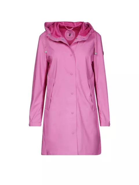 SAVE THE DUCK DONNA IMPERMEABILE WOMAN GOMMATO FUXIA Modello D4228W RAIN4 2