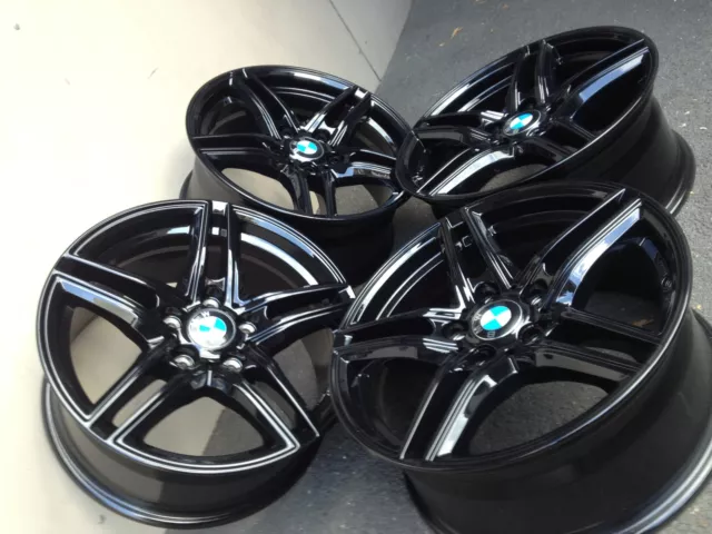 17 Zoll Borbet XR Felgen 5x120 Schwarz BMW 3er 1er Coupe Cabrio e90 e91 e46 e92