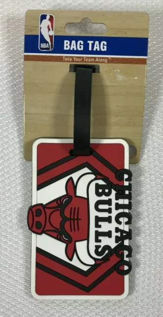 Chicago Bulls NBA  Aminco Soft Travel Bag Tag