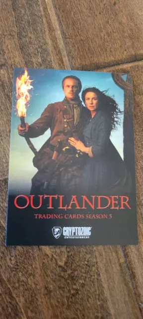 2023 Cryptozoic Promo Card Outlander Season 5 Variant Jamie Claire Fraser # P1