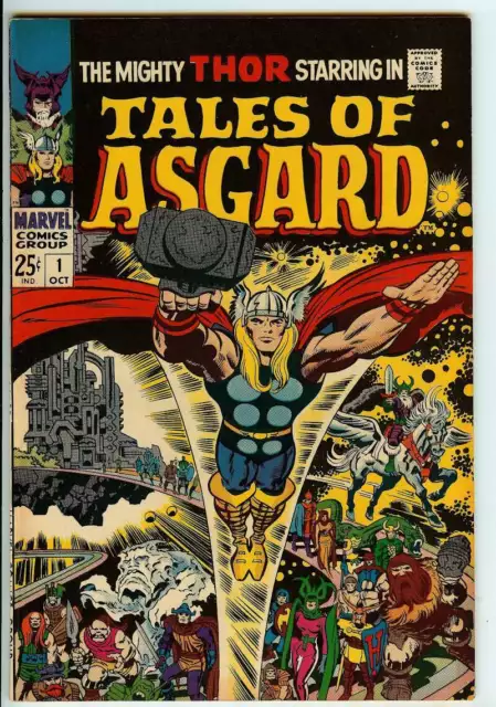 Tales Of Asgard #1 7.5 // Jack Kirby Cover Art Marvel 1968