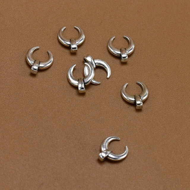 100 stücke Legierung Ox Hörner Anhänger Charme DIY Schmuckherstellung Zubehör 2