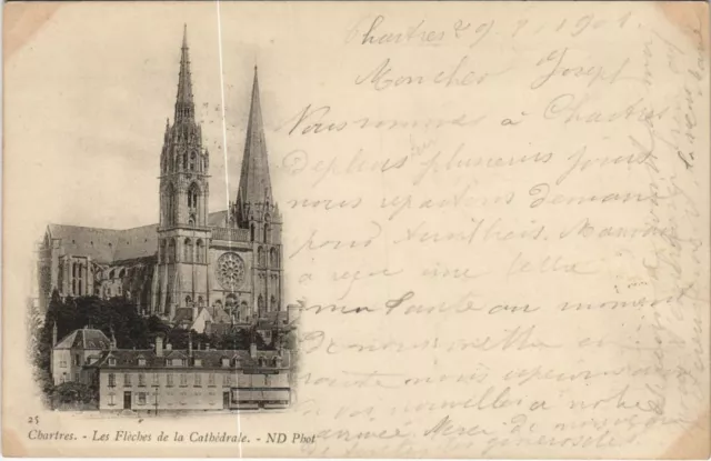 CPA AK Chartres Les Fleches de la Cathedrale FRANCE (1179119)