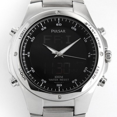 pulsar quartz alarm chronograph timer