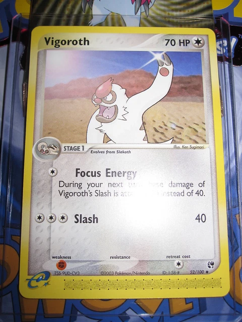 Pokemon Mint (◕‿◕✿) Ex Sandstorm English Vigoroth 52/100 Unco 1St Edition (2003)