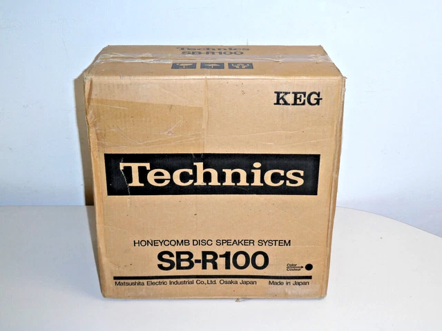 2X TECHNICS SB-R100 High-End Honeycomb Disc Speakers, Original ...