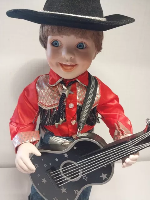 Little Country Musicians Danny The Danbury Mint Guitar Sandra Bilotto 1993 3