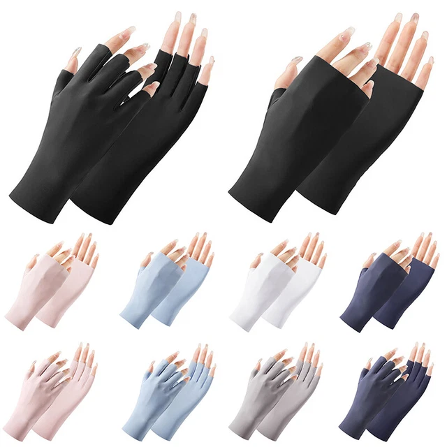 Gants UV Pêche Et Cyclisme – Soie Glacée, Respirants, Antidérapants – Protection Solaire Homme Femme