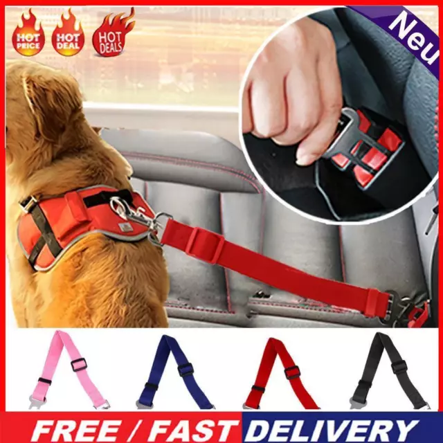 Adjustable Dogs Car Seat Belt Harness Pets Safe Seatbelt Lead Traction Rope