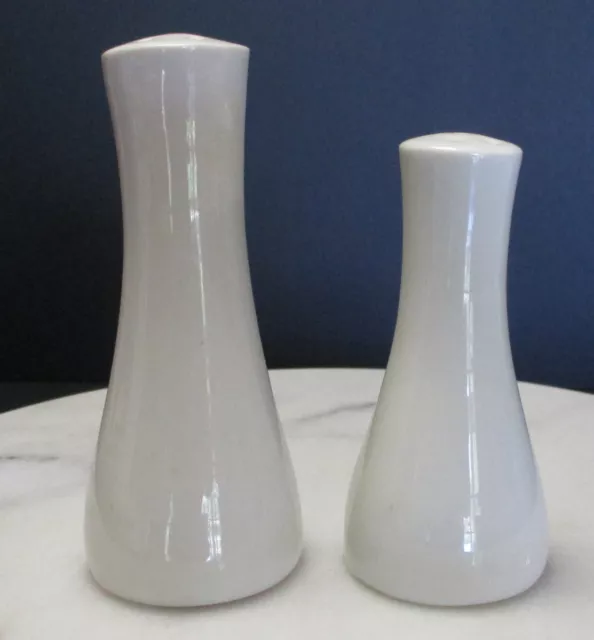 Vintage Ben Seibel Impromptu Iroquois China Bridal White Salt & Pepper Shakers